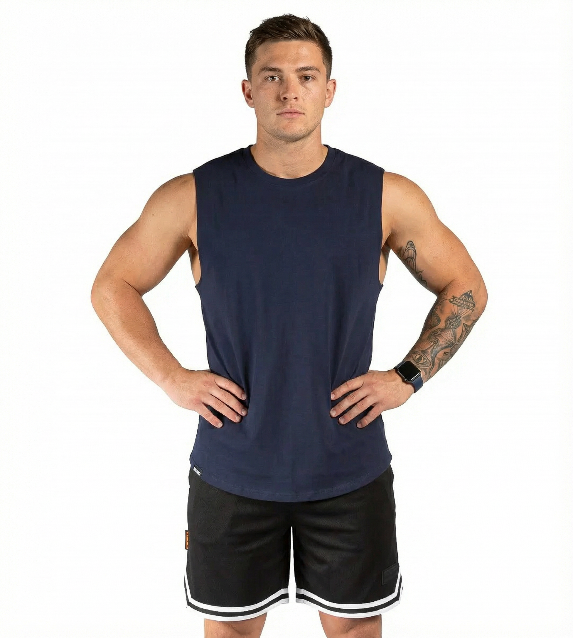 Navy Muscle Tank